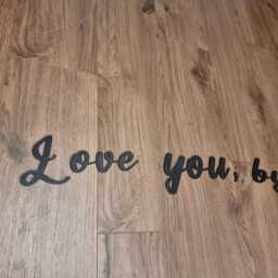 Love You, Bye - Wall Decor, Quirky Home Interior Gift, Door Decoration - thumbnail 2