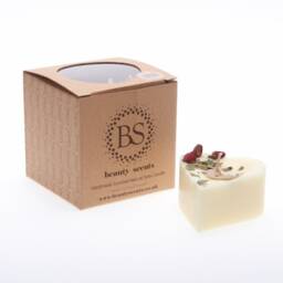 Small Heart Shape Scented Candles With Rose Buds - thumbnail 3