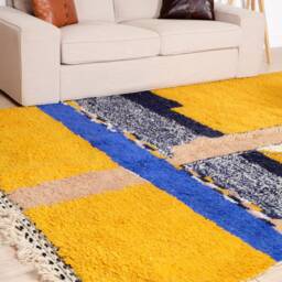 Authentic Moroccan Rug, Beni Ourain Rug 7x10 Ft - thumbnail 3