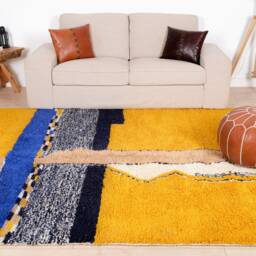 Authentic Moroccan Rug, Beni Ourain Rug 7x10 Ft - thumbnail 2