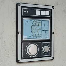 3D Sci-Fi Control Panel Wall Art Laser-Cut Mdf & Acrylic, Futuristic Decor - thumbnail 4