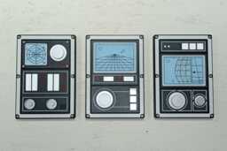 3D Sci-Fi Control Panel Wall Art Laser-Cut Mdf & Acrylic, Futuristic Decor