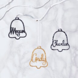Personalised Jingle Bell Metallic Christmas Decoration - thumbnail 2