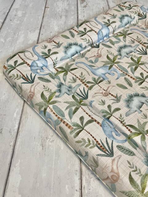 Dinosaur Baby Changing Mat, Dinosaur Jungle Changing Mat, Baby Change Nursery Theme - image 1
