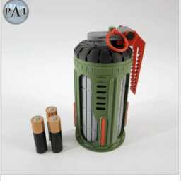 Sci-Fi Grenade - Aa Battery Holder Gamer Desk Tidy Cosplay Prop Gaming Inspired - thumbnail 2