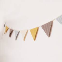Bunting Garland, Nursery Bunting, Scandinavian Decor, Newborn Room Wall Baby Boy Decoration, Playroom Decoration - thumbnail 2