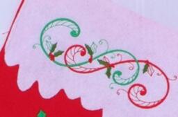 Noel Felt Christmas Stocking/ Personalized Stocking - thumbnail 3