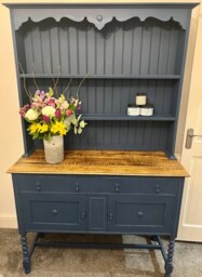Sold Welsh Dresser - Shabby Chic, Upcycled, Distressed, Annie Sloan, Farrow & Ball, Dixie Belle, Country Living/Dining Room, Blue - thumbnail 1