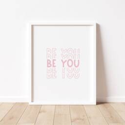 Be You Modern Art Print - Children's Bedroom, Playroom Decor - thumbnail 3