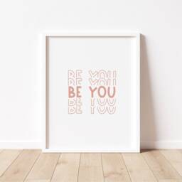 Be You Modern Art Print - Children's Bedroom, Playroom Decor - thumbnail 2