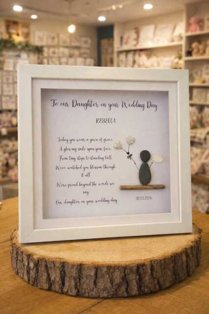 Daughter On Your Wedding Day Keepsake, Gift For Daughter, Present From Parents, Personalised Bride, Wall Decor - image 1