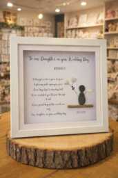 Daughter On Your Wedding Day Keepsake, Gift For Daughter, Present From Parents, Personalised Bride, Wall Decor - thumbnail 1