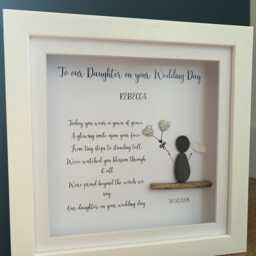 Daughter On Your Wedding Day Keepsake, Gift For Daughter, Present From Parents, Personalised Bride, Wall Decor - thumbnail 3