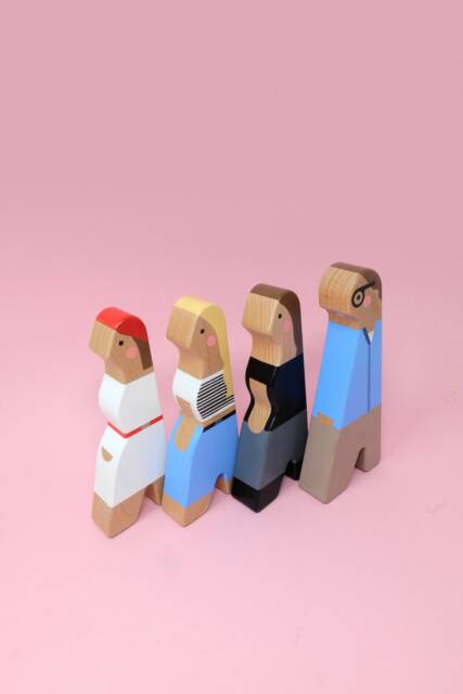 Custom Wooden Family Dolls Personalized Keepsake Gift - image 1
