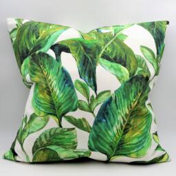 Monstera Cushion Cover, 45 X cm/18 Inches, Tropical Leaves Green Easter Gift, Christmas Gift - thumbnail 2