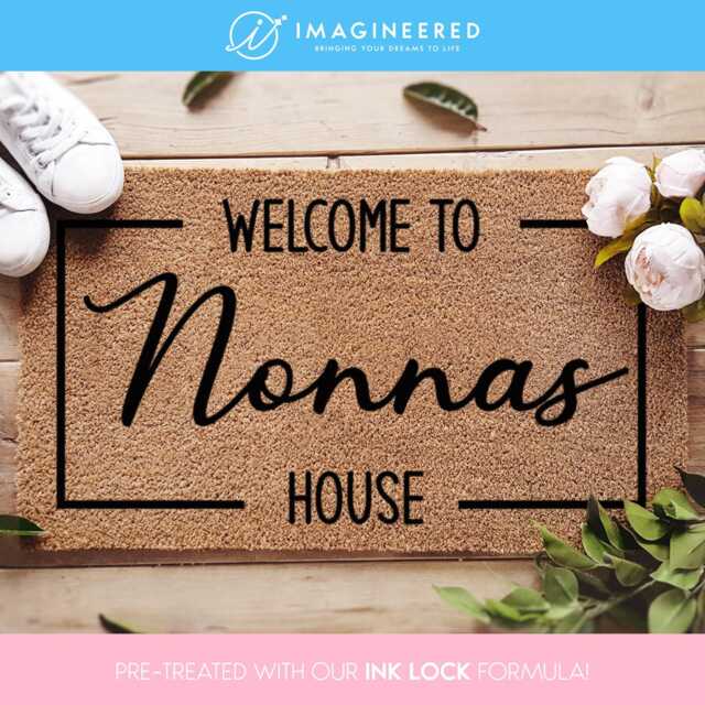 Custom Welcome Door Mat - Personalized Doormat Coir Home Decor Gifts For Her Him Family Housewarming Gift - image 1
