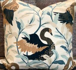 Designer Pillow Cover - Dwell Studio Swanwood Bronze