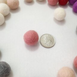 Fall Autumn Rainbow Curtain Felt Ball Pom Tie Backs - thumbnail 4
