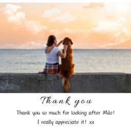 Thank You Photo Candle For Any Occasion, Personalised Gift Set, Coworker, Pet Sitter Appreciation - thumbnail 4