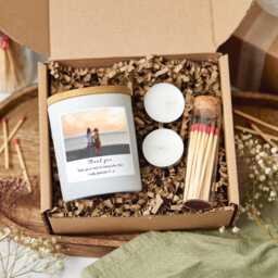 Thank You Photo Candle For Any Occasion, Personalised Gift Set, Coworker, Pet Sitter Appreciation - thumbnail 2