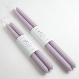 Beeswax Taper Candles Candles, Purple Lavender Spring Decor, Easter Table Handmade in Usa - thumbnail 1