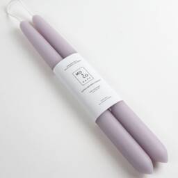 Beeswax Taper Candles Candles, Purple Lavender Spring Decor, Easter Table Handmade in Usa - thumbnail 2