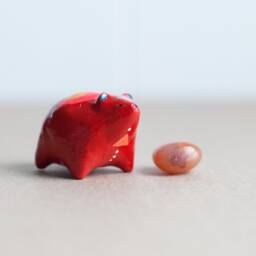 Energetic Bear with Red Jasper Stone For The Root Chakra - thumbnail 3