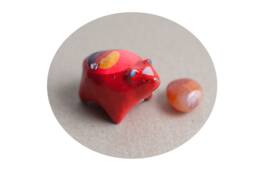 Energetic Bear with Red Jasper Stone For The Root Chakra - thumbnail 1