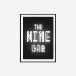 The Wine Bar Print - Retro Print, Kitchen Wall Art, Home Decor, Art Deco Cart Typography - thumbnail 2