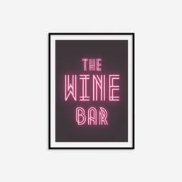 The Wine Bar Print - Retro Print, Kitchen Wall Art, Home Decor, Art Deco Cart Typography - thumbnail 3