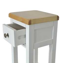Painted Solid Wood Side Table Small Console Table, Assembled - thumbnail 3