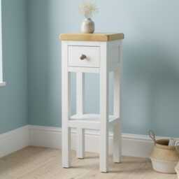 Painted Solid Wood Side Table Small Console Table, Assembled - thumbnail 2