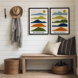 Brecon Beacons National Park Print Minimalist Line Art - thumbnail 3