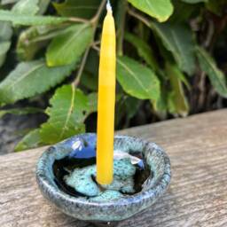100% Raw Beeswax Taper Candles - Xxl Table - 33cm Long Candles(21cm Long Holder Tea Light Hand Made - thumbnail 4