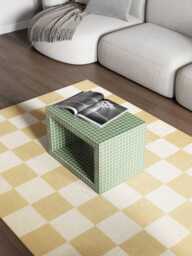 Tiled Bedside Table. Night Shelf. Coffee Handmade