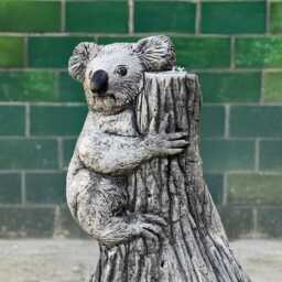 Concrete Koala Figurine Stone Statue Outdoor Animal Sculpture Cement Wildlife Decoration Garden Ornament Koala Lover Gift Yard Art - thumbnail 2