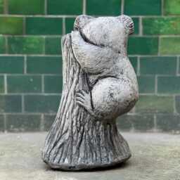 Concrete Koala Figurine Stone Statue Outdoor Animal Sculpture Cement Wildlife Decoration Garden Ornament Koala Lover Gift Yard Art - thumbnail 4