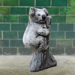Concrete Koala Figurine Stone Statue Outdoor Animal Sculpture Cement Wildlife Decoration Garden Ornament Koala Lover Gift Yard Art - thumbnail 3