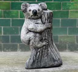 Concrete Koala Figurine Stone Statue Outdoor Animal Sculpture Cement Wildlife Decoration Garden Ornament Koala Lover Gift Yard Art - thumbnail 1