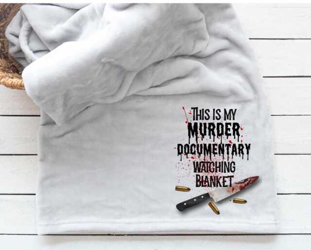 This Is My Murder Documentary Watching Blanket - True Crime Murder Blanket - image 1