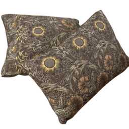 William Morris Corncockle Cushion Cover Printed Cotton Fabric Toffee Yellow 16-24 - thumbnail 2