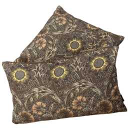 William Morris Corncockle Cushion Cover Printed Cotton Fabric Toffee Yellow 16-24 - thumbnail 4