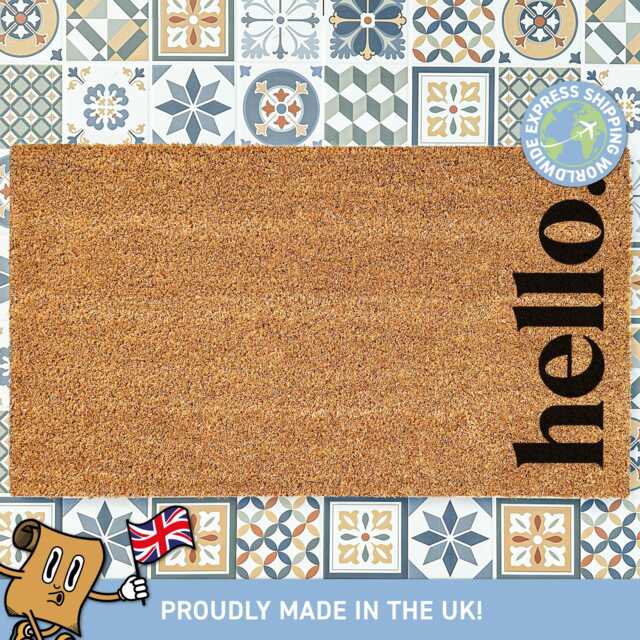 Personalized Greeting Doormat, Custom Hello Mat, Funny Home Decor, Housewarming Gift, Realtor Must-Have, Gifts For Him Or Her, Porch - image 1