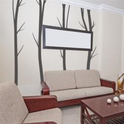 Winter Birch Tree Wall Decals - Living Room Stickers Home Decal