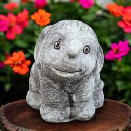 Cute Baby Elephant Sculpture Concrete Statue Outdoor Animal Figurine Stone Wildlife Decor Front Door Ornament Elephant Lover Gift - thumbnail 3