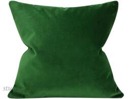 Emerald Green Velvet Pillow Cover, Designer Decorative - thumbnail 1