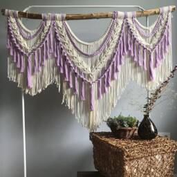 Macrame Wall Hanging Large, Eclectic Home Decor, On Driftwood, Living Room Bedroom Boho Decor