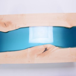 Live Edge River Coffee Table, Shabby Chic Modern Design - thumbnail 4