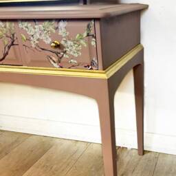Pink & Gold Stag Dressing Table - thumbnail 4