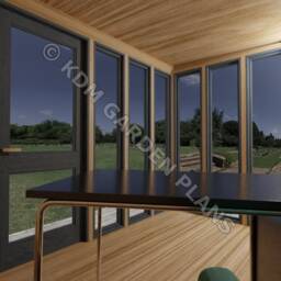 Plans For Garden Office - 3.1Mx2.8M Summer House Cabin Diy Digital Woodwork Only UK Metric With Cut Lists - thumbnail 4